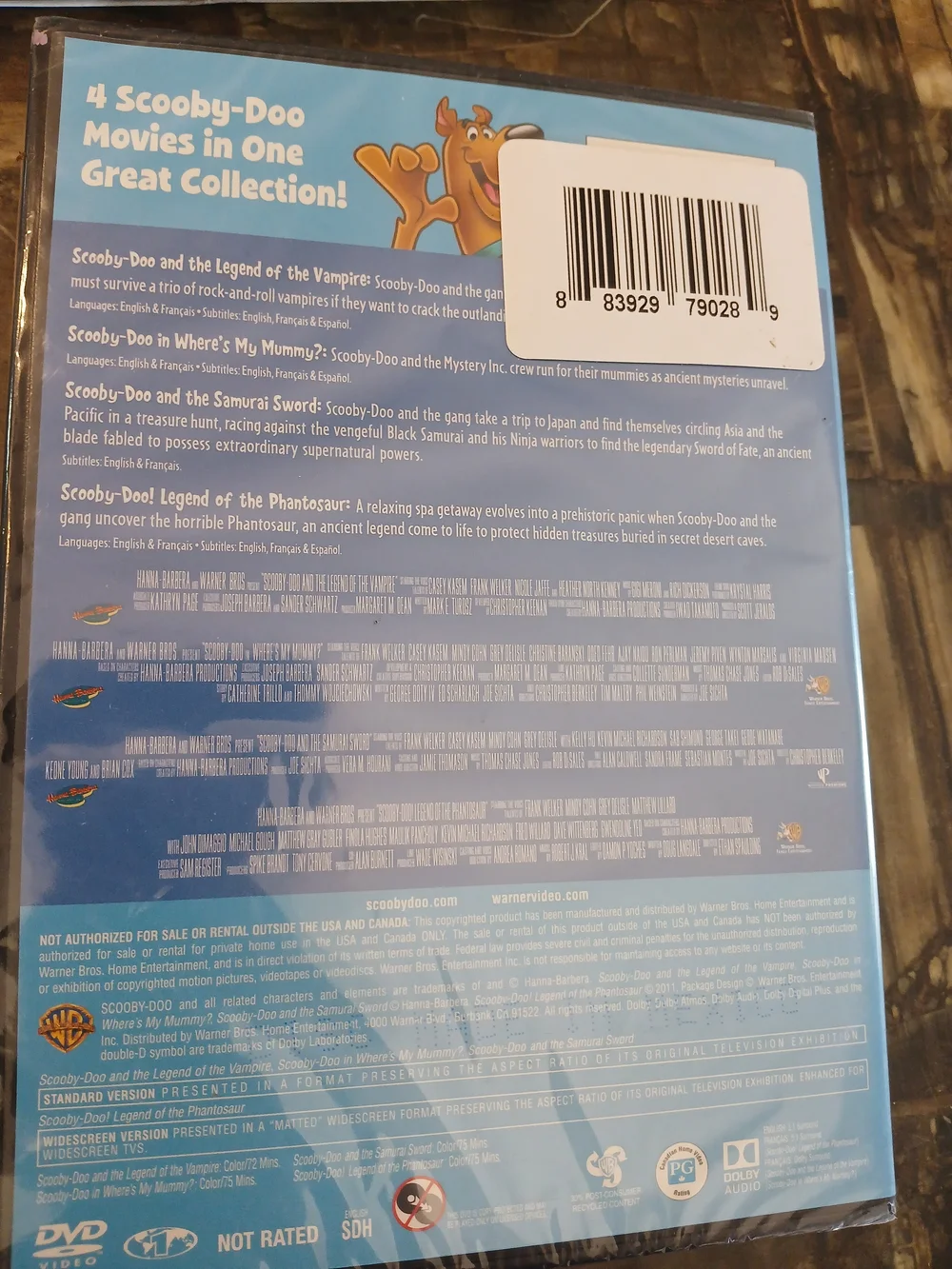 Kids 4 DVD Movie Bundle-  Family Animation Movies